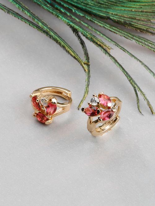 pink metal balli earring - 16658785 - Very Small Image - 1