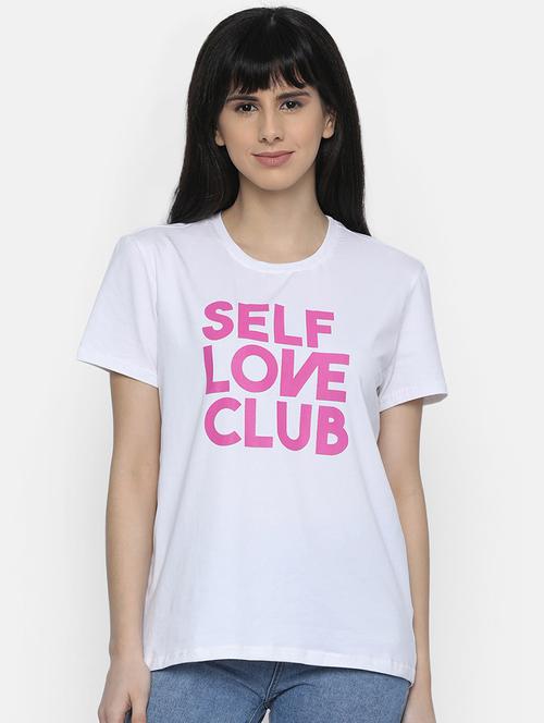 crew neck slogan tee - 16659301 - Very Small Image - 1