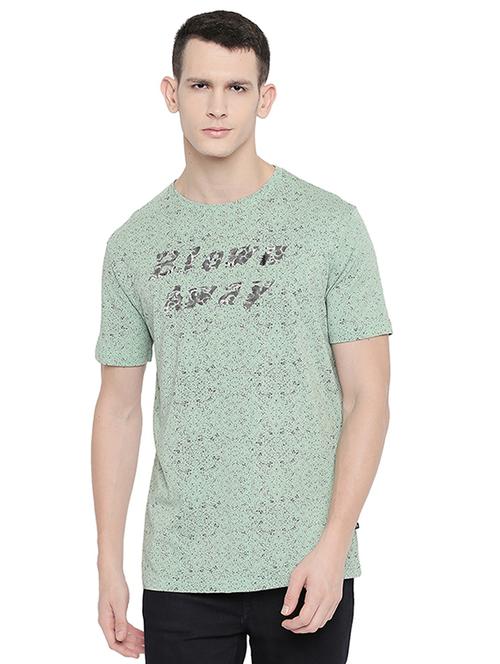 green printed t-shirt - 16659441 - Very Small Image - 1