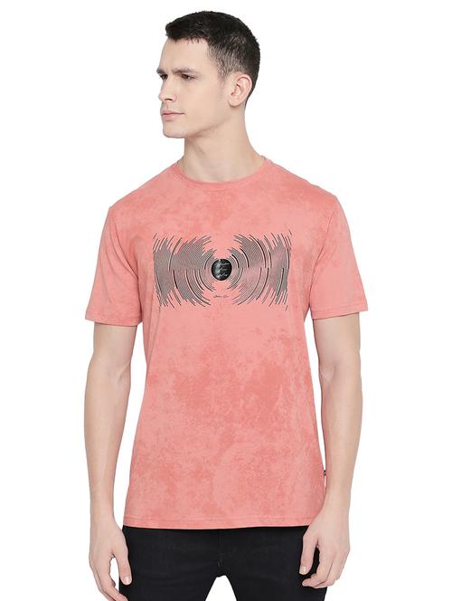 pink chest printed t-shirt - 16659448 - Very Small Image - 1