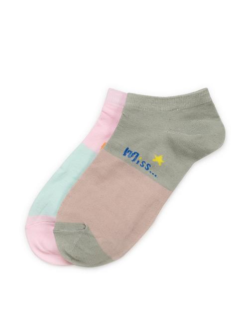 j style women's cotton and nylon pack of 2 socks - 16659643 - Very Small Image - 1