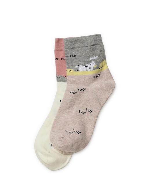 j style women's cotton and nylon pack of 2 socks - 16659654 - Very Small Image - 1