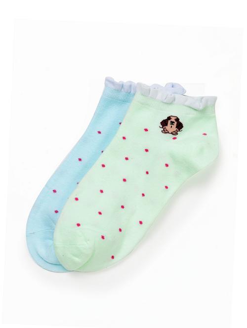 j style women's cotton and nylon pack of 2 socks - 16659656 - Very Small Image - 1