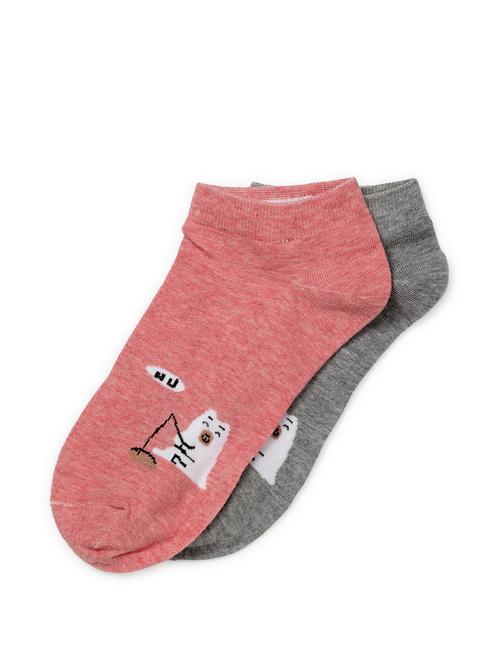 j style women's cotton and nylon pack of 2 socks - 16659658 - Very Small Image - 1