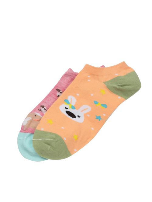 j style women's cotton and nylon pack of 2 socks - 16659669 - Very Small Image - 1