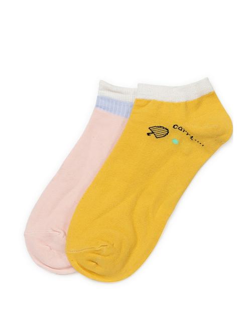 j style women's cotton and nylon pack of 2 socks - 16659671 - Very Small Image - 1