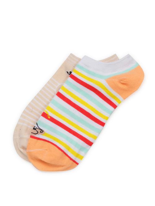 j style women's cotton and nylon pack of 2 socks - 16659672 - Very Small Image - 1