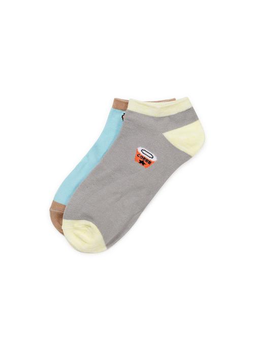 j style women's cotton and nylon pack of 2 socks - 16659678 - Very Small Image - 1