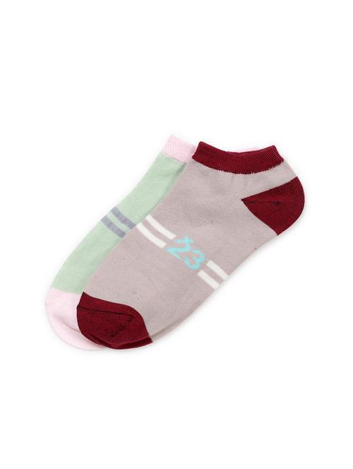 j style women's cotton and nylon pack of 2 socks - 16659680 - Very Small Image - 1