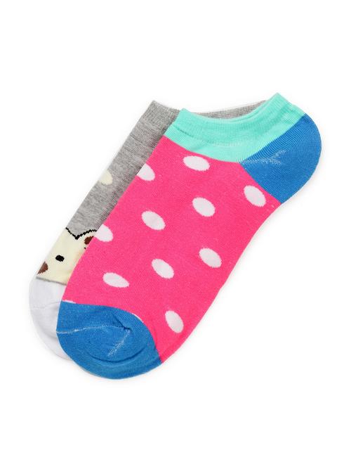 j style women's cotton and nylon pack of 2 socks - 16659693 - Very Small Image - 1