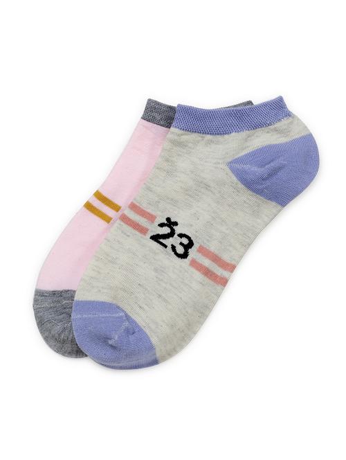 j style women's cotton and nylon pack of 2 socks - 16659710 - Very Small Image - 1
