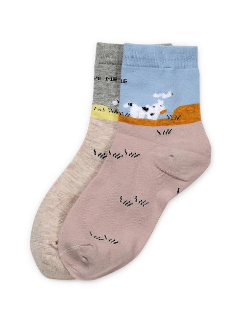 j style women's cotton and nylon pack of 2 socks - 16659712 - Very Small Image - 1