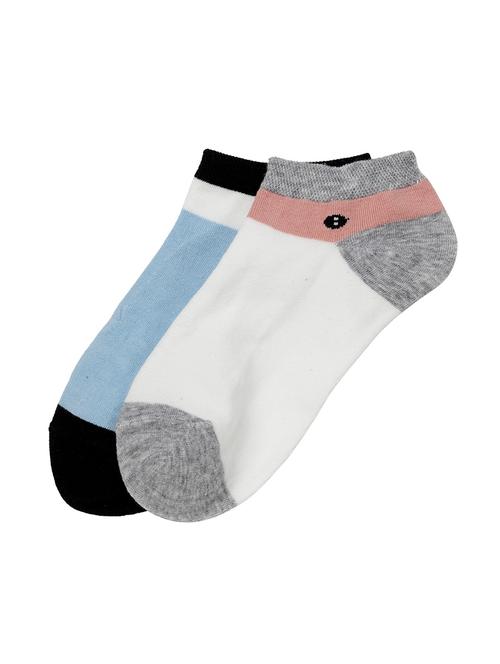 j style women's cotton and nylon pack of 2 socks - 16659716 - Very Small Image - 1