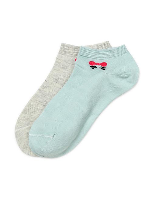 j style women's cotton and nylon pack of 2 socks - 16659725 - Very Small Image - 1