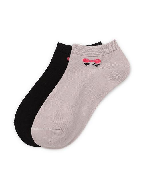 j style women's cotton and nylon pack of 2 socks - 16659730 - Very Small Image - 1