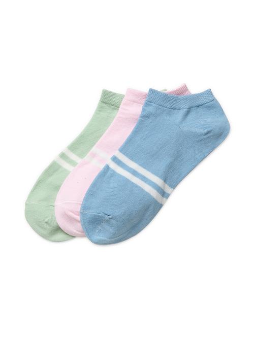 j style women's cotton and nylon pack of 3 socks - 16659738 - Very Small Image - 1