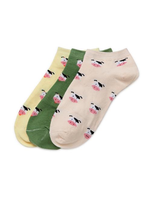 j style women's cotton and nylon pack of 3 socks - 16659740 - Very Small Image - 1
