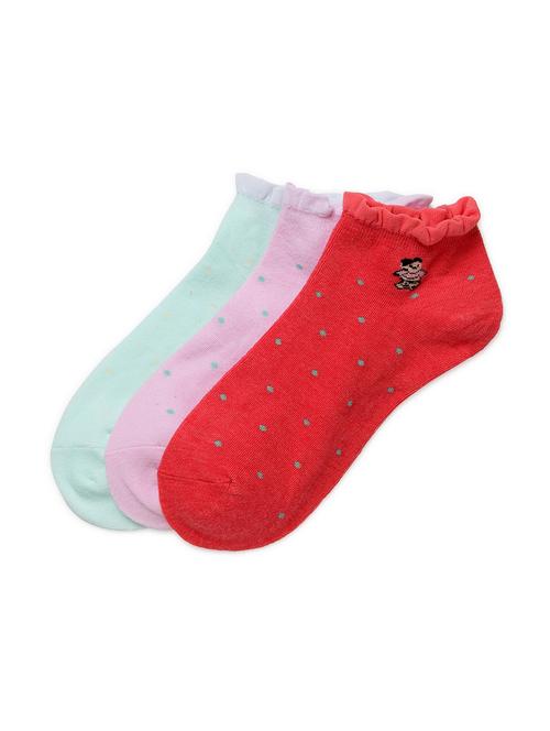 j style women's cotton and nylon pack of 3 socks - 16659741 - Very Small Image - 1