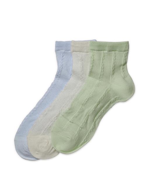 j style women's cotton and nylon pack of 3 socks - 16659742 - Very Small Image - 1