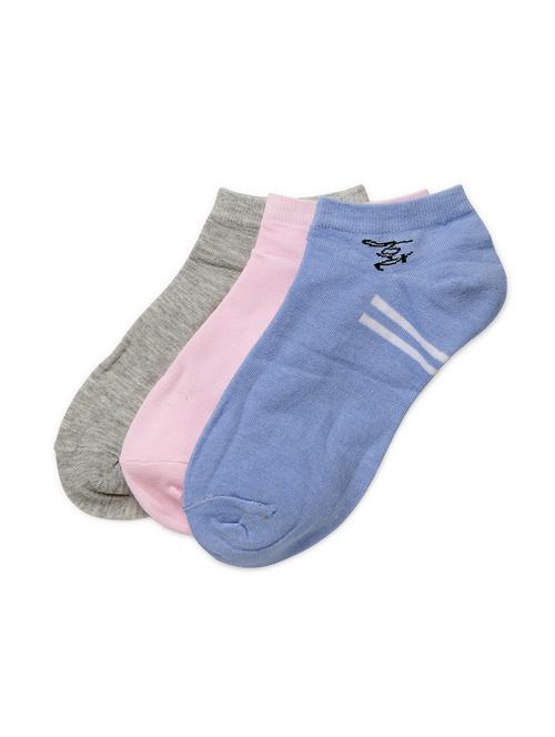 j style women's cotton and nylon pack of 3 socks - 16659743 - Very Small Image - 1