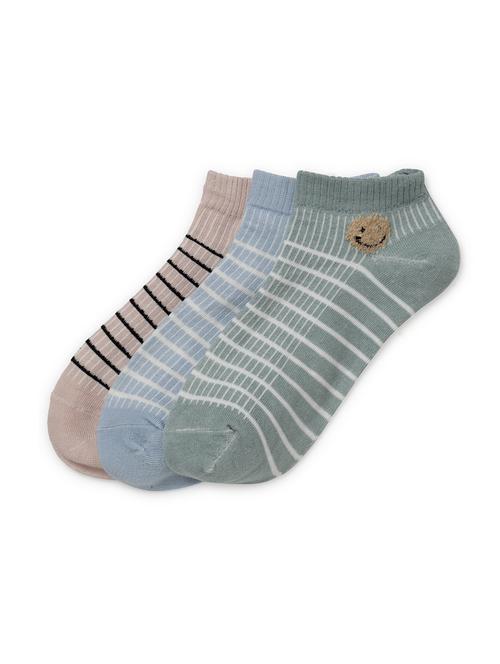 j style women's cotton and nylon pack of 3 socks - 16659758 - Very Small Image - 1