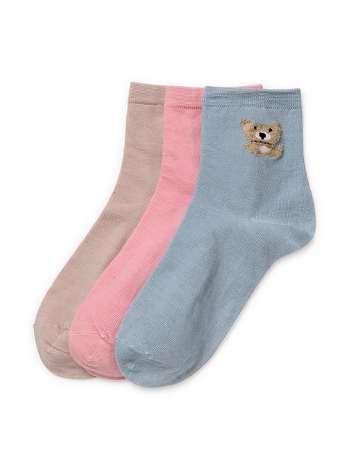 j style women's cotton and nylon pack of 3 socks - 16659760 - Very Small Image - 1