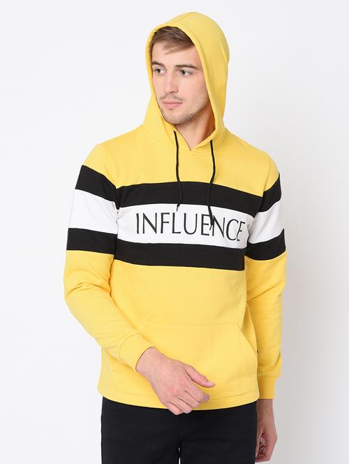 yellow striped hooded sweatshirt - 16662736 - Very Small Image - 1