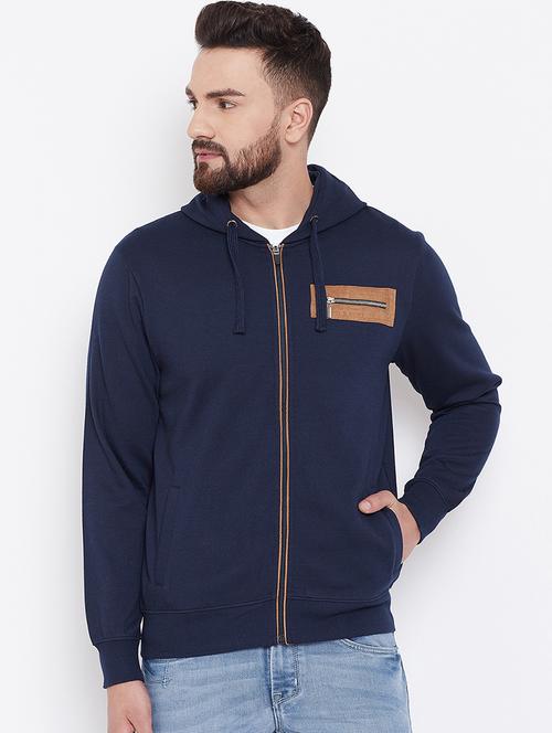 navy blue solid sweatshirt - 16663716 - Very Small Image - 1
