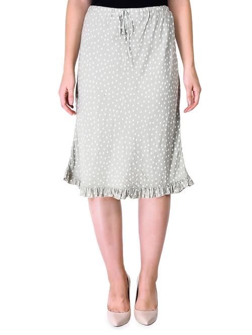 high rise polka dot a-line skirt - 16663946 - Very Small Image - 1
