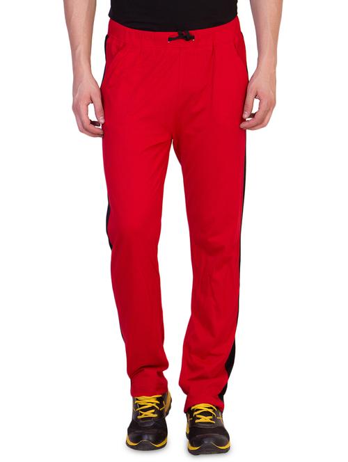 red side striped full length track pant - 16664680 - Very Small Image - 1