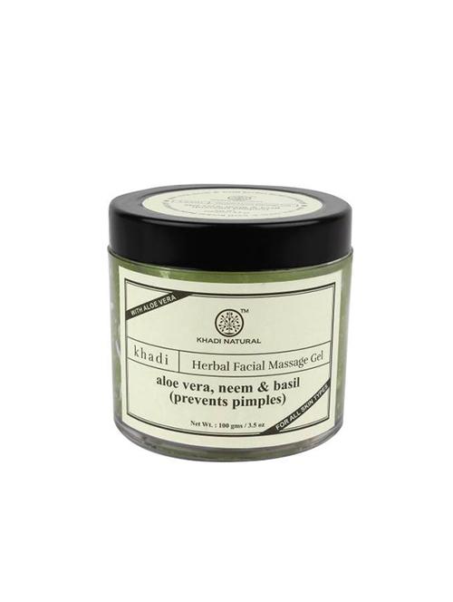 khadi natural aloevera , neem & basil face massage gel - 16664964 - Very Small Image - 1