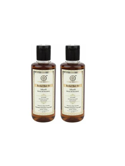 khadi natural henna rosemary hair oil - 16665011 - Very Small Image - 1