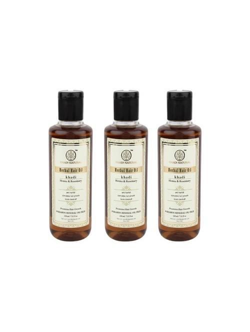 khadi natural organic henna & rosemary hair oil - 16665052 - Very Small Image - 1