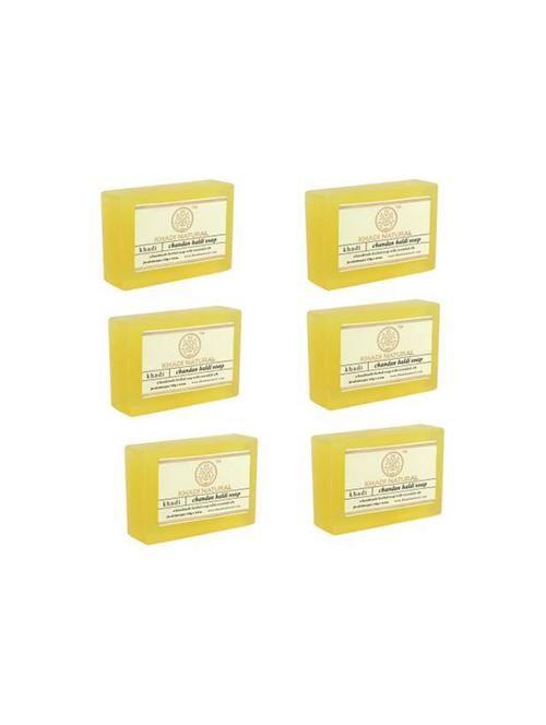 khadi natural organic chandan haldi soap (750 g) - 16665090 - Very Small Image - 1