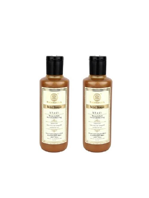 khadi natural organic henna & tulsi extra conditioning shampoo - 16665132 - Very Small Image - 1