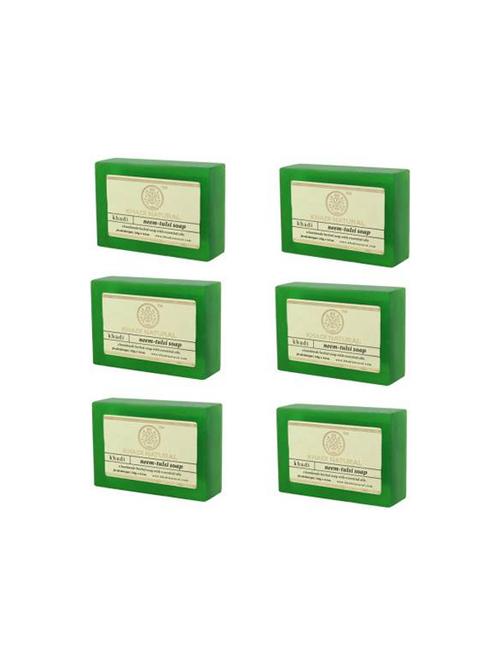 khadi natural organic neem tulsi soap - 16665202 - Very Small Image - 1