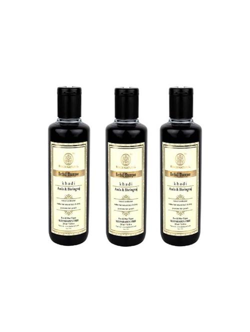 khadi natural organic amla & bhringraj shampoo sls & paraben free (630) - 16665235 - Very Small Image - 1