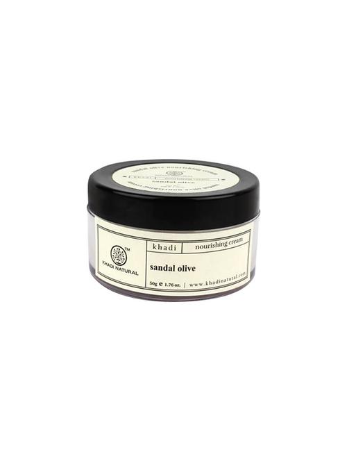 khadi natural sandal & olive nourishing cream (100 g) - 16665246 - Very Small Image - 1