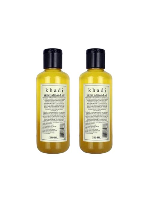 khadi natural sweet almond oil (420 ml) - 16665409 - Very Small Image - 1