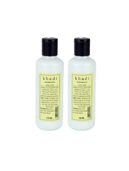 khadi natural herbal aloevera moisturizing lotion (420) - 16665424 - Very Small Image - 1