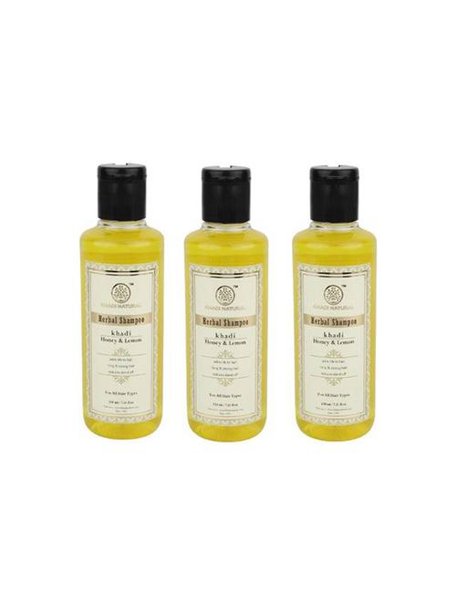 khadi natural herbal honey & lemon shampoo - 16665454 - Very Small Image - 1