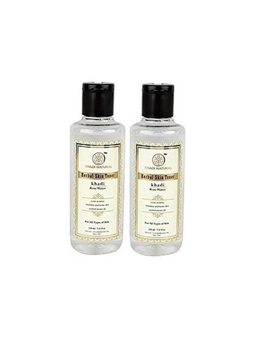 khadi natural khadi pure rose water toner set of 2 (210 ml) - 16665470 - Very Small Image - 1