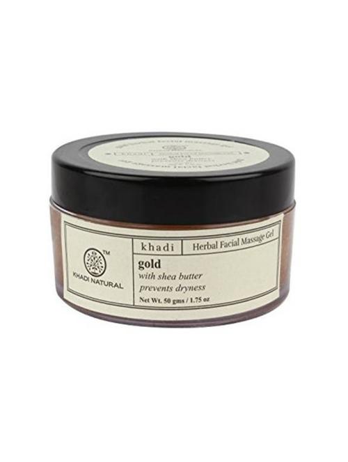khadi natural gold herbal face massage gel (50 g) - 16665475 - Very Small Image - 1