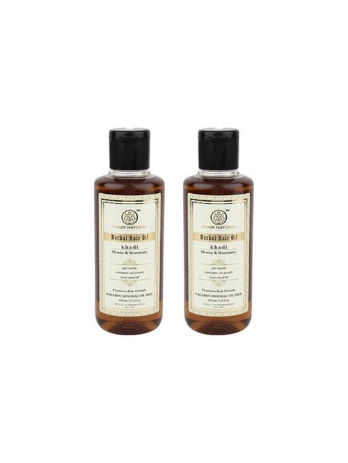 khadi natural organic henna & rosemary hair oil (420 ml) - 16665566 - Very Small Image - 1