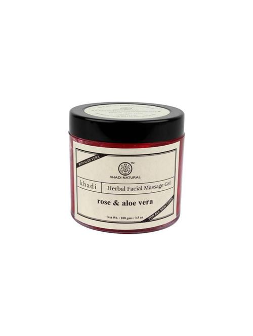 khadi natural rose & aloevera massage gel (200 g) - 16665569 - Very Small Image - 1