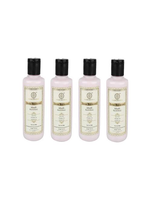 khadi natural organic rose & honey moisturizer sls & paraben free (840) - 16665592 - Very Small Image - 1
