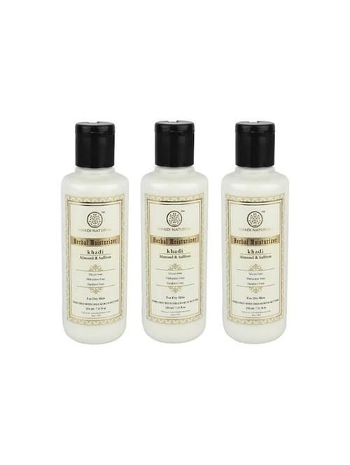khadi natural organic almond & saffron moisturizer sls & paraben free (630) - 16665611 - Very Small Image - 1
