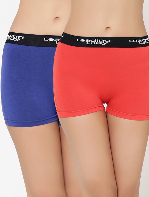 set of 2 high rise boy shorts panty - 16666391 - Very Small Image - 1