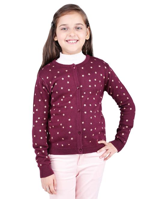 long sleeved star print cardigan - 16666447 - Very Small Image - 1