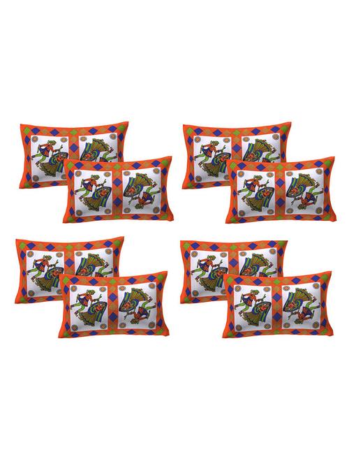 cotton printed pillow covers 4 sets (8 pieces) - 16667034 - Very Small Image - 1